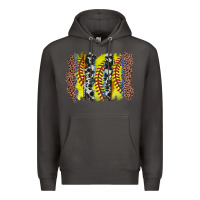 Smoke softball brushstroke Premium Hoodie - Zillion Design Studio