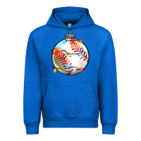 Cobalt christmas baseball Urban Hoodie - Zillion Design Studio