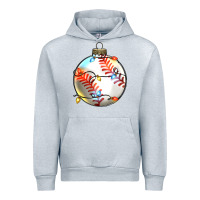 Heather Grey christmas baseball Urban Hoodie - Zillion Design Studio