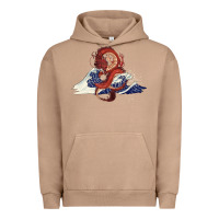 Pigment Burro asian dragon and ocean waves Urban Hoodie - RanaPortraitStore