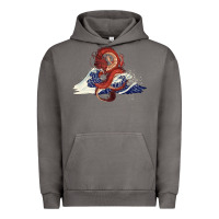 Pigment Tornado asian dragon and ocean waves Urban Hoodie - RanaPortraitStore