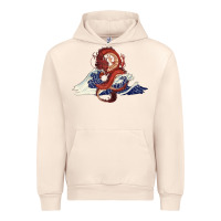 Sandshell asian dragon and ocean waves Urban Hoodie - RanaPortraitStore