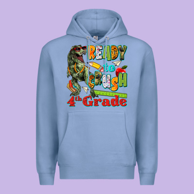 Ready To Crush Fourth Grade Premium Hoodie Designed By Texasbilliewilder