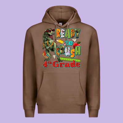Ready To Crush Fourth Grade Premium Hoodie Designed By Texasbilliewilder