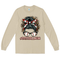 Mushroom baseballmom messy bun Long Sleeve Tee - BarkalooDesign