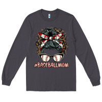 Smoke baseballmom messy bun Long Sleeve Tee - BarkalooDesign