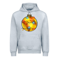 Heather Grey christmas softball Urban Hoodie - Zillion Design Studio