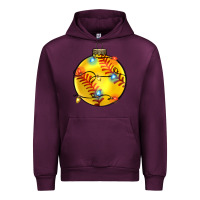 Mauve Wine christmas softball Urban Hoodie - Zillion Design Studio