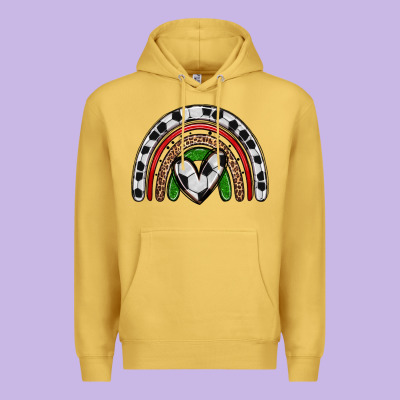 Soccer Rainbow Premium Hoodie Designed By Zillion Design Studio