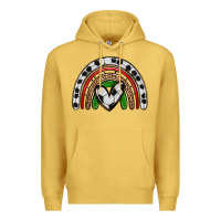 Antique Gold soccer rainbow Premium Hoodie - Zillion Design Studio