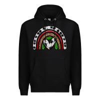Black soccer rainbow Premium Hoodie - Zillion Design Studio