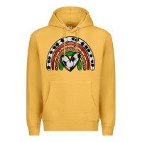 Mustard soccer rainbow Premium Hoodie - Zillion Design Studio
