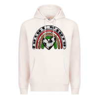 Pale Pink soccer rainbow Premium Hoodie - Zillion Design Studio