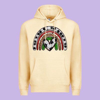 Soccer Rainbow Premium Hoodie Designed By Zillion Design Studio