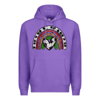 Purple soccer rainbow Premium Hoodie - Zillion Design Studio