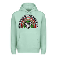 Seafoam soccer rainbow Premium Hoodie - Zillion Design Studio