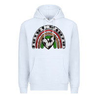 White soccer rainbow Premium Hoodie - Zillion Design Studio