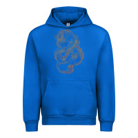 Cobalt blue and orange dragon Urban Hoodie - RanaPortraitStore