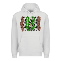 Dove Grey soccer brushstroke Premium Hoodie - Zillion Design Studio