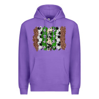 Purple soccer brushstroke Premium Hoodie - Zillion Design Studio