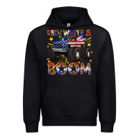Black red white and boom Urban Hoodie - texasbilliewilder
