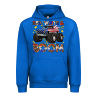 Cobalt red white and boom Urban Hoodie - texasbilliewilder