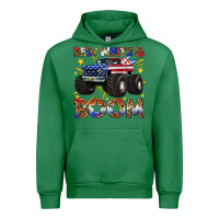 Emerald red white and boom Urban Hoodie - texasbilliewilder