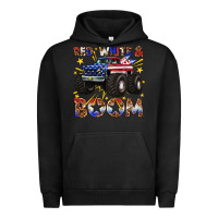 Pigment Black red white and boom Urban Hoodie - texasbilliewilder