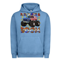 Pigment Pebble Blue red white and boom Urban Hoodie - texasbilliewilder