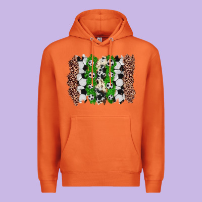 Soccer Brushstroke Premium Hoodie Designed By Zillion Design Studio