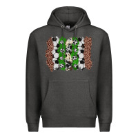 Charcoal Heather soccer brushstroke Premium Hoodie - Zillion Design Studio