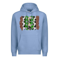 Colony Blue soccer brushstroke Premium Hoodie - Zillion Design Studio
