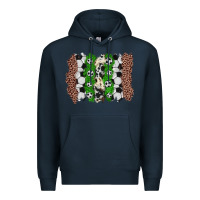 Navy soccer brushstroke Premium Hoodie - Zillion Design Studio