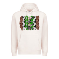 Pale Pink soccer brushstroke Premium Hoodie - Zillion Design Studio