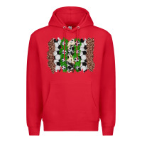 Red soccer brushstroke Premium Hoodie - Zillion Design Studio