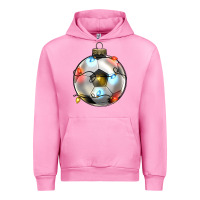 Fuchsia Pink christmas  soccer Urban Hoodie - Zillion Design Studio