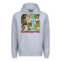 Heather Grey ready to crush kindergarten Premium Hoodie - texasbilliewilder