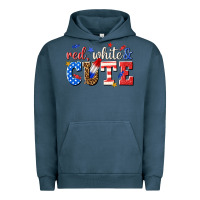Pigment Midnight Navy red white and cute billie wilder Urban Hoodie - texasbilliewilder