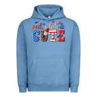 Pigment Pebble Blue red white and cute billie wilder Urban Hoodie - texasbilliewilder