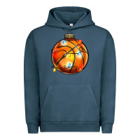 Pigment Midnight Navy christmas baskeball Urban Hoodie - Zillion Design Studio