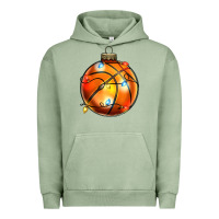 Pigment Oil Green christmas baskeball Urban Hoodie - Zillion Design Studio