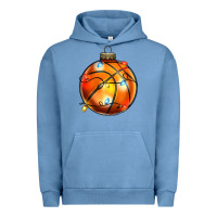 Pigment Pebble Blue christmas baskeball Urban Hoodie - Zillion Design Studio