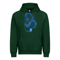 Foreset Green blue dragon Urban Hoodie - RanaPortraitStore