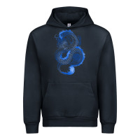 Navy blue dragon Urban Hoodie - RanaPortraitStore