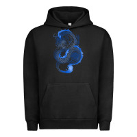 Pigment Black blue dragon Urban Hoodie - RanaPortraitStore