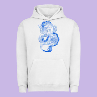 Urban Hoodie blue dragon
