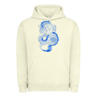 Pigment Pistachio blue dragon Urban Hoodie - RanaPortraitStore