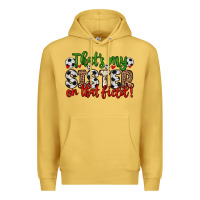 Antique Gold that s my sister on that field Premium Hoodie - Zillion Design Studio