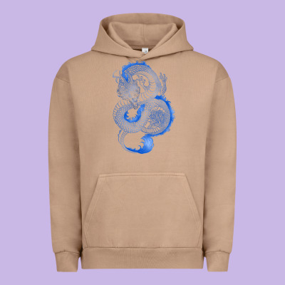 Urban Hoodie blue dragon