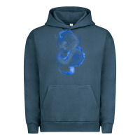 Pigment Midnight Navy blue dragon Urban Hoodie - RanaPortraitStore